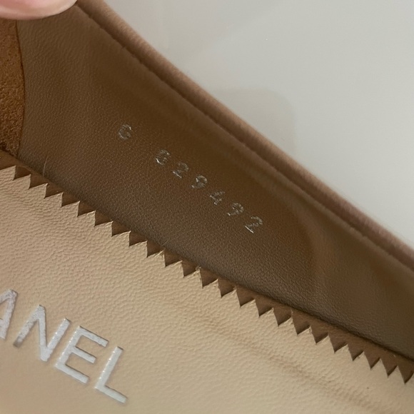 CHANEL two tone flats 37 - Picture 8 of 9